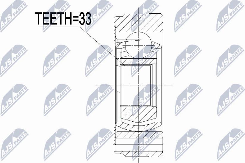 NTY NPW-VW-068 - Sada kĺbov hnacieho hriadeľa parts5.com