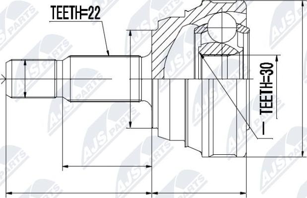 NTY NPZ-VW-013 - Set articulatie, planetara parts5.com