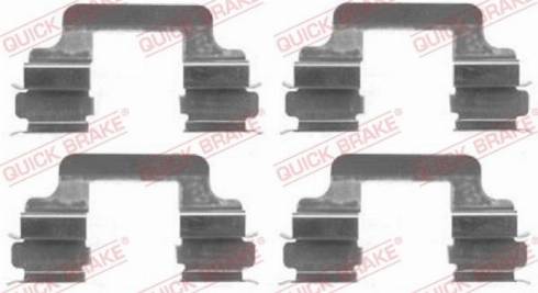 OJD Quick Brake 1091610 - Zestaw akcesoriów, klocki hamulcowe parts5.com