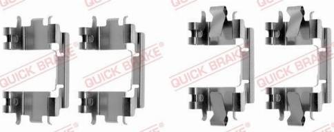 OJD Quick Brake 109-1257 - Kit d'accessoires, plaquette de frein à disque parts5.com