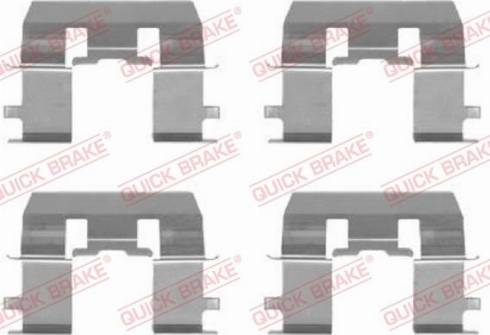 OJD Quick Brake 109-1281 - Kit d'accessoires, plaquette de frein à disque parts5.com