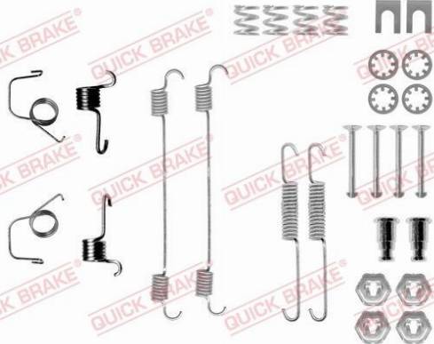 OJD Quick Brake 105-0617 - Accessory Kit, brake shoes parts5.com