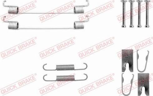 OJD Quick Brake 105-0042 - Accessory Kit, brake shoes parts5.com