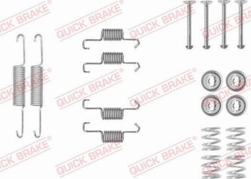 OJD Quick Brake 105-0011 - Aksesuar seti, El freni pabucu parts5.com