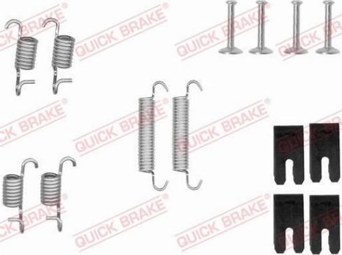 OJD Quick Brake 1050850 - Aksesuar seti, El freni pabucu parts5.com