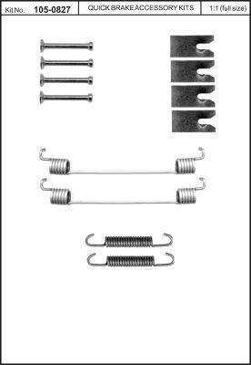 OJD Quick Brake 1050827 - Set accesorii, sabot de frana parts5.com