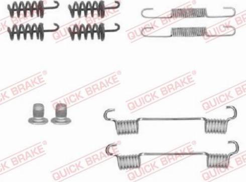 OJD Quick Brake 1050874 - Σετ βοηθ. εξαρτημάτων, σιαγόνες χειρόφρενου parts5.com