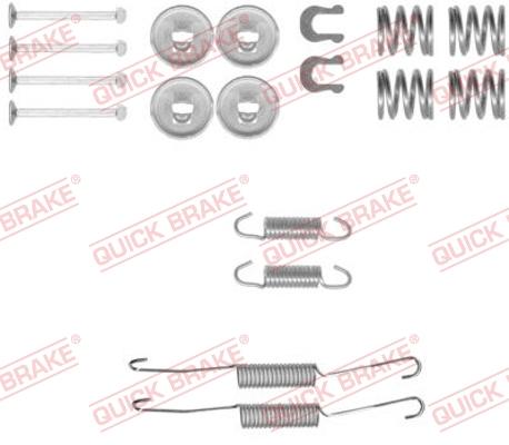 OJD Quick Brake 1050778 - Σετ βοηθ. εξαρτημάτων, σιαγόνες φρένου parts5.com