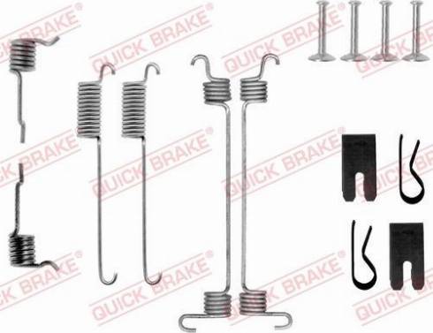 OJD Quick Brake 1050772 - Accessory Kit, brake shoes parts5.com