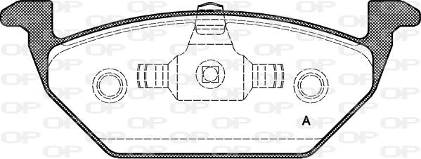 TOMEX brakes 1092 - Bremsbelagsatz, Scheibenbremse parts5.com