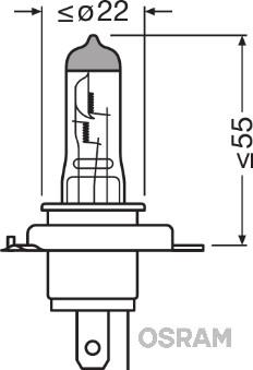 Osram 64193NBS-HCB - Крушка с нагреваема жичка, фар за дълги светлини parts5.com