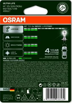 Osram 64210ULT-01B - Żarówka, reflektor dalekosiężny parts5.com