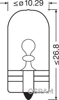 Osram 2845 - Bulb, indicator parts5.com