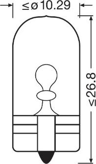 Osram 2825CBN - Bulb, indicator parts5.com