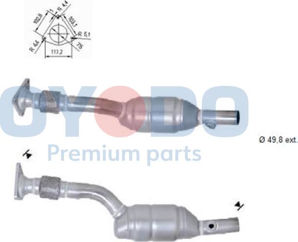 Oyodo 10N0044-OYO - Catalytic Converter parts5.com