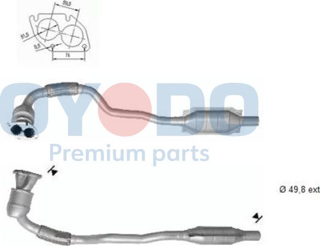 Oyodo 10N0017-OYO - Catalizador parts5.com