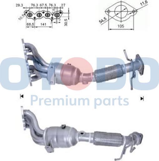 Oyodo 10N0024-OYO - Katalyzátor parts5.com