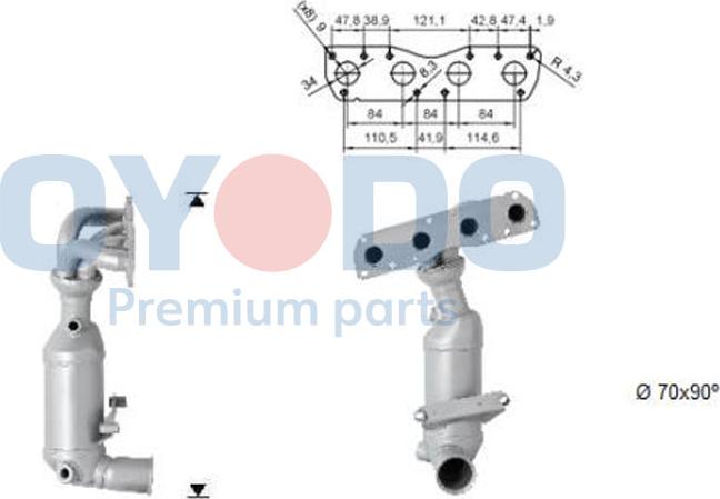 Oyodo 10N0101-OYO - Katalysator parts5.com