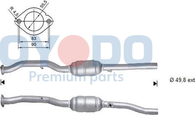 Oyodo 10N0118-OYO - Katalizatör parts5.com