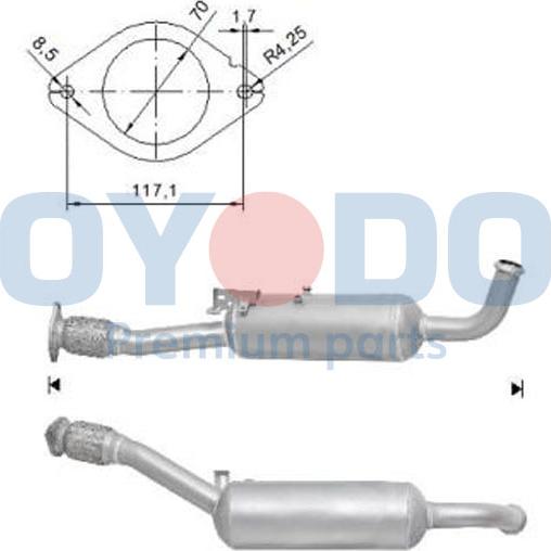 Oyodo 20N0033-OYO - Filter za saje / delce, izpusna naprava parts5.com