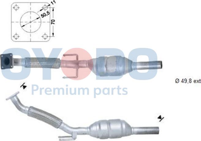 Oyodo 20N0024-OYO - Καταλύτης parts5.com