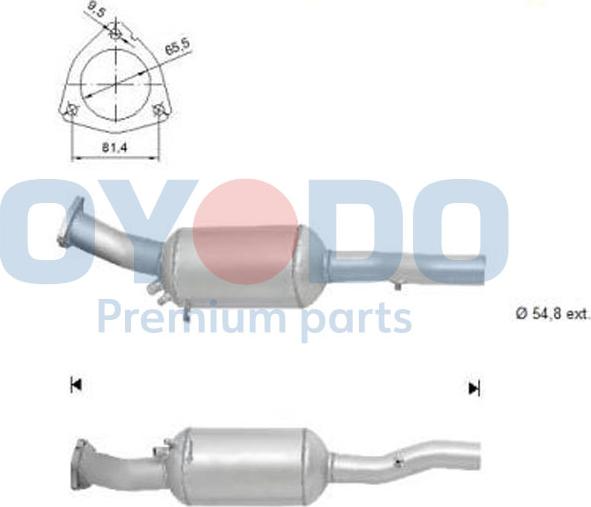 Oyodo 20N0022-OYO - Filtru funingine / particule, sist.de esapament parts5.com