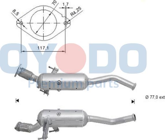 Oyodo 20N0141-OYO - Филтър за сажди / твърди частици, изпускателна система parts5.com