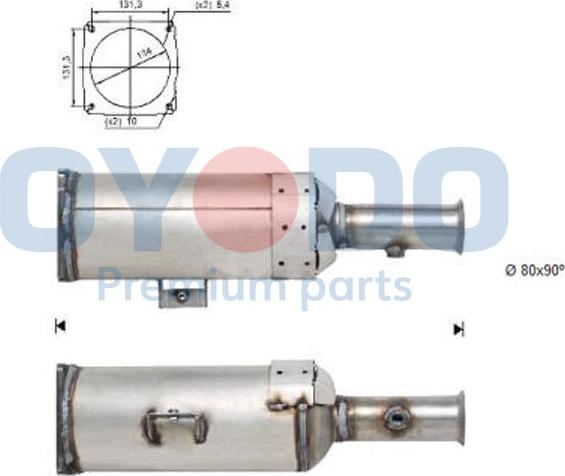 Oyodo 20N0103-OYO - Soot / Particulate Filter, exhaust system parts5.com