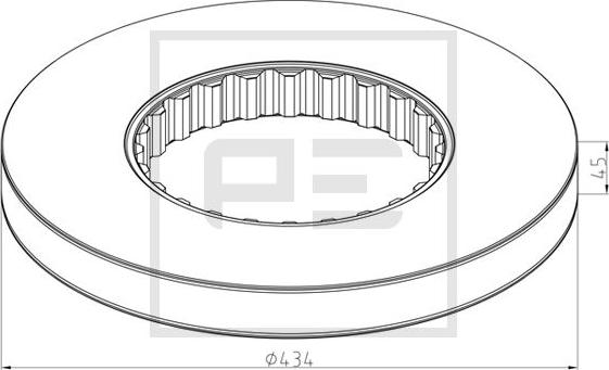 PE Automotive 146.211-10A - Brake Disc parts5.com