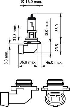 PHILIPS 9006PRB1 - Bulb, spotlight parts5.com