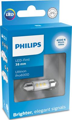 PHILIPS 11854WU60X1 - Крушка с нагреваема жичка, светлини купе parts5.com