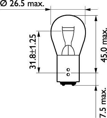 PHILIPS 13499CP - Žarulja, pokazivač smjera parts5.com