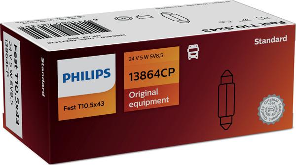 PHILIPS 13864CP - Žárovka, osvětlení poznávací značky parts5.com