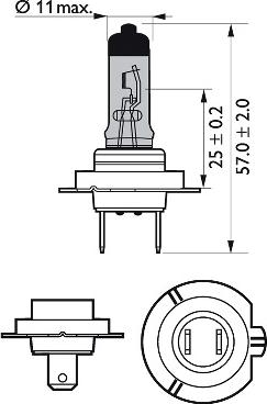 PHILIPS 12972WVUB1 - Izzó, távfényszóró parts5.com