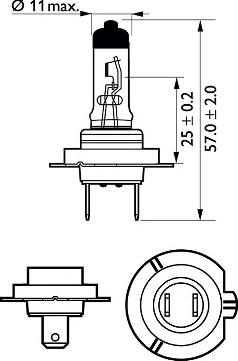 PHILIPS 12972XVPB1 - Zarovka, dalkovy svetlomet parts5.com