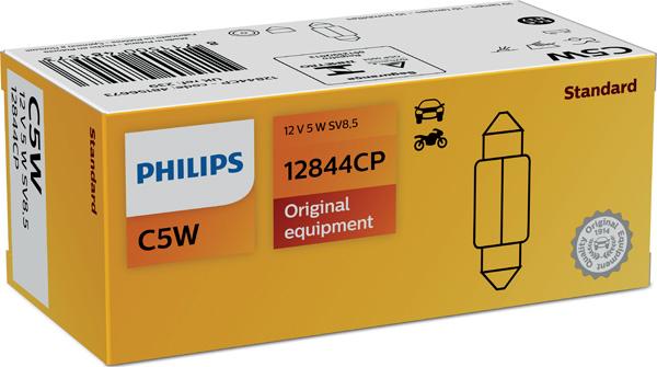 PHILIPS 12844CP - Ampoule, feu éclaireur de plaque parts5.com