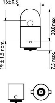 PHILIPS 12814B2 - Ampul, sinyal lambası parts5.com