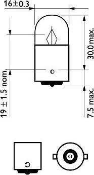 PHILIPS 12821CP - Bulb, indicator parts5.com