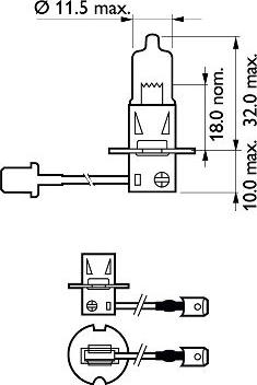 PHILIPS 12336PRC1 - Bec, far faza lunga parts5.com