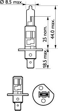 PHILIPS 12258LLECOB1 - Żiarovka pre diaľkový svetlomet parts5.com