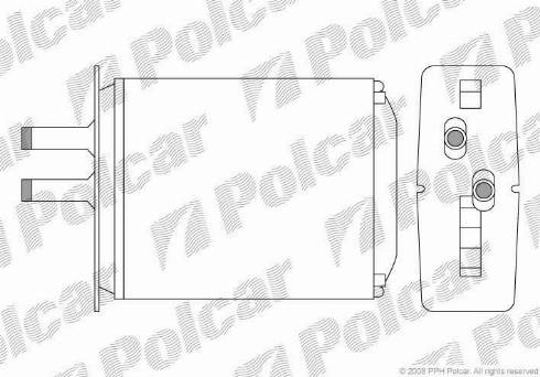 Polcar 3017N82 - Radiador de calefacción parts5.com