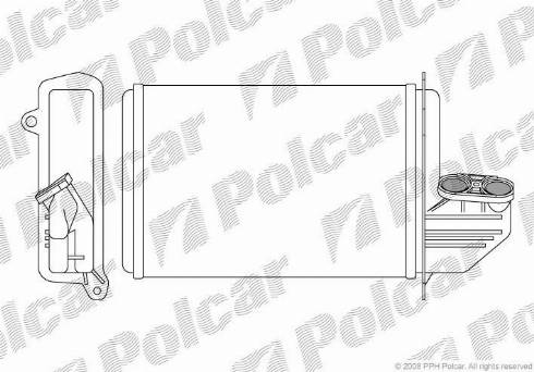 Polcar 2007N82 - Radiador de calefacción parts5.com