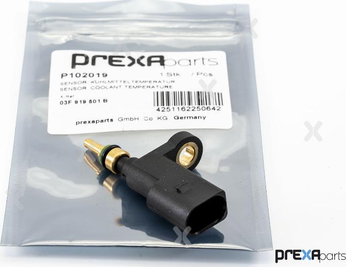 PREXAparts P102019 - Érzékelő, hűtőfolyadék-hőmérséklet parts5.com