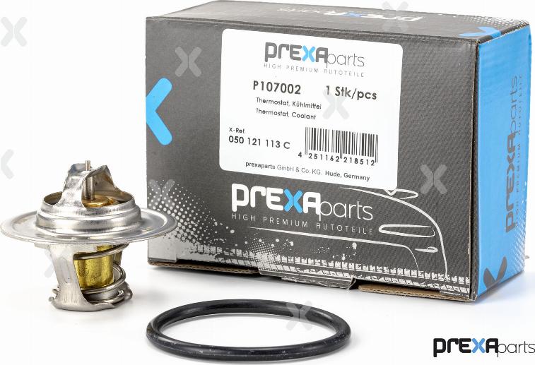 PREXAparts P107002 - Термостат, охлаждающая жидкость parts5.com