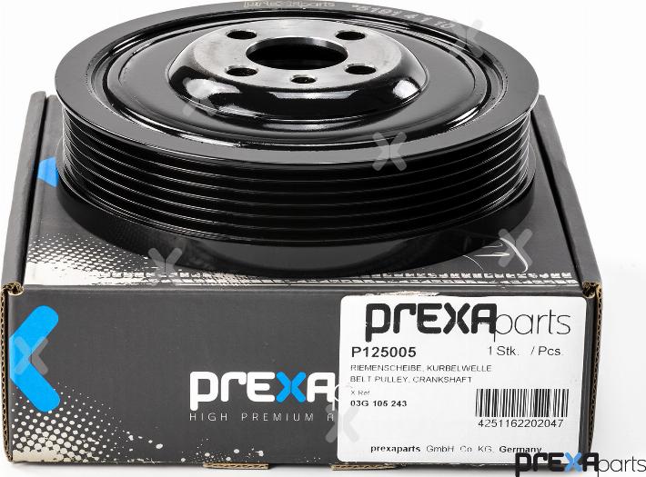 PREXAparts P125005 - Riemenscheibe, Kurbelwelle parts5.com