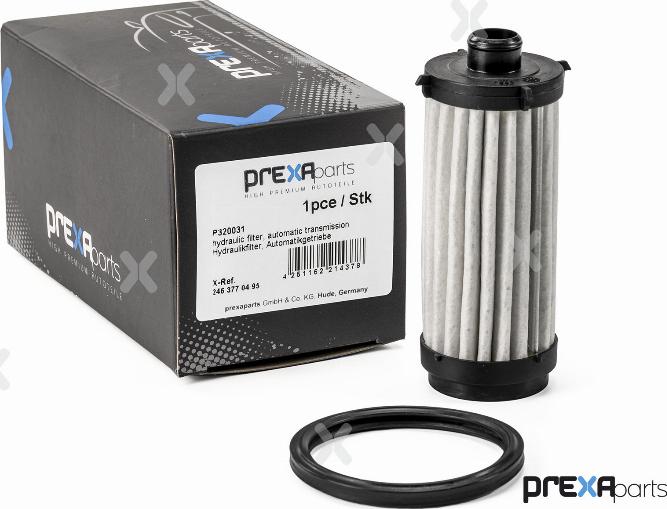 PREXAparts P320031 - Filtro hidráulico, transmisión automática parts5.com