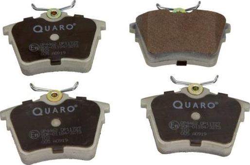 QUARO QP4462 - Brake Pad Set, disc brake parts5.com