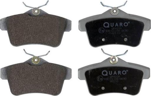 QUARO QP4109 - Тормозные колодки, дисковые, комплект parts5.com