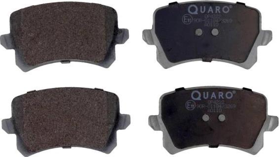 QUARO QP4222 - Sada brzdových destiček, kotoučová brzda parts5.com