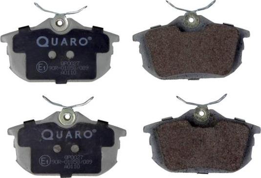 QUARO QP0027 - Brake Pad Set, disc brake parts5.com